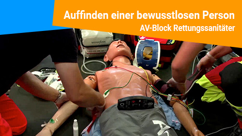 Auffinden einer bewusstlosen Person AV Block 500px2