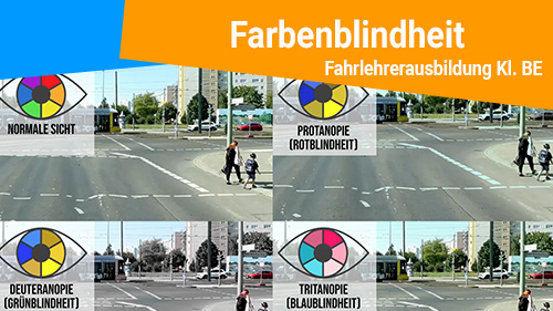 Farbenblindheit Fahrlehrerausbildung Klasse BE 500px