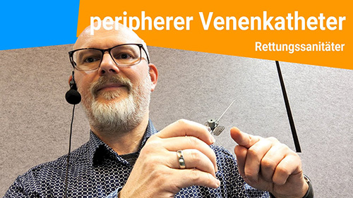 Legen eines peripheren Venenkatheters PVK Zugang 500px