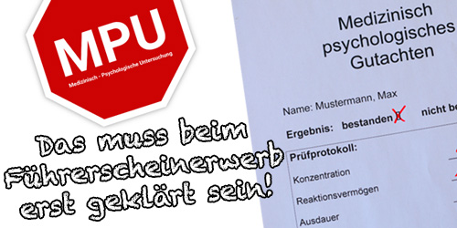 Rettungssanitater Was mussen Sie beachten sollten Sie den Erwerb einer Fahrerlaubnis bei uns anstreben und der Anordnung zur Teilnahme an einer Medizinischen Psychologischen Untersuchung nachkommen mussen 2