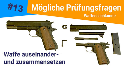 Waffe auseinander und wieder zusammensetzen Pistole 500px